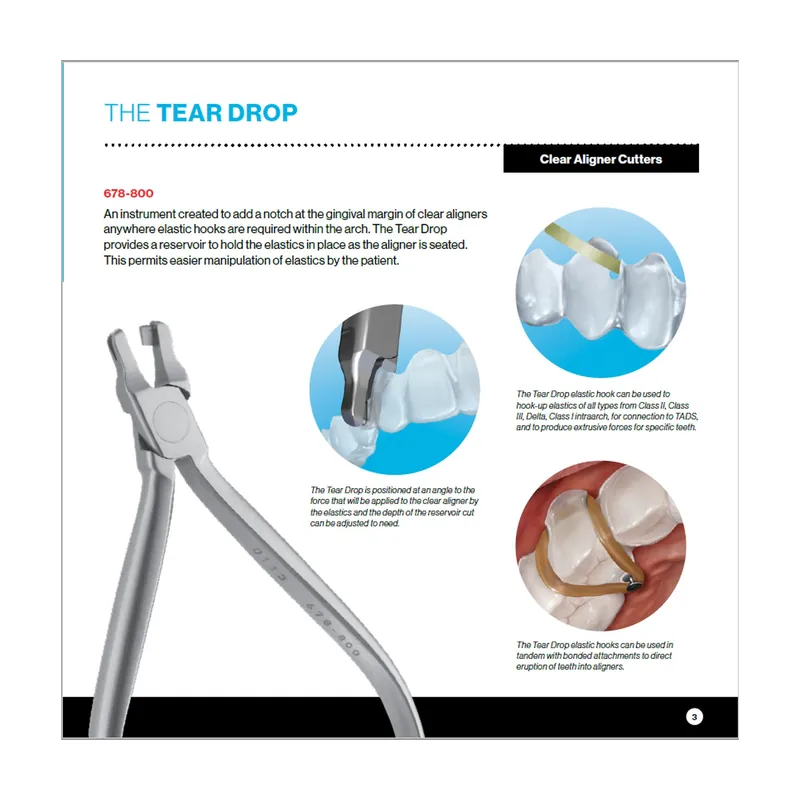 Tear Drop Clear Aligner Cutter