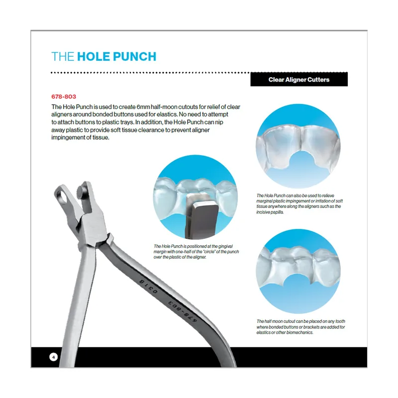 Hole Punch Clear Aligner Cutter