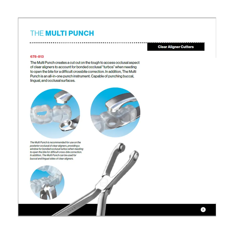 Multi Punch Clear Aligner Cutter