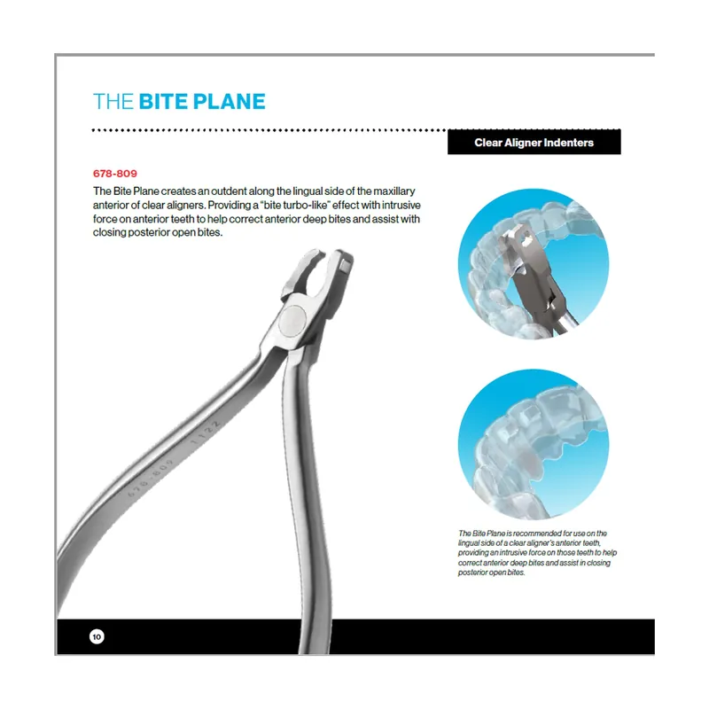 Bite Plane Clear Aligner Plier