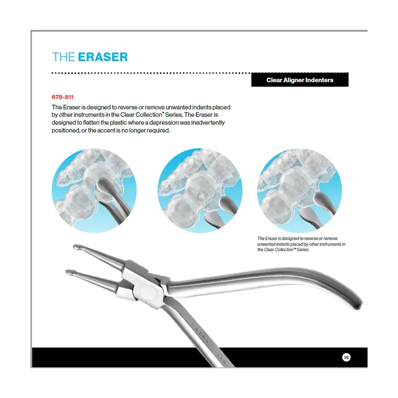 Eraser Clear Aligner Plier