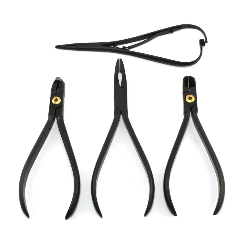 4pcs Plier Set Black