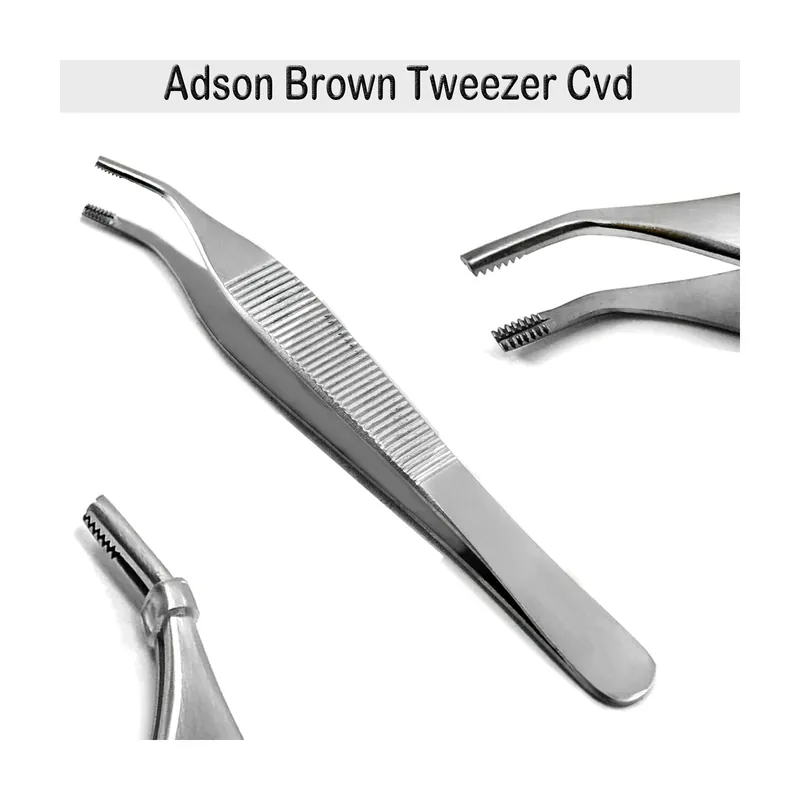 Adson Brown Tweezer Curved