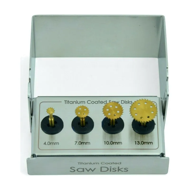 4pcs Saw Disks Kit Gold 4mm 7mm 10mm 13mm