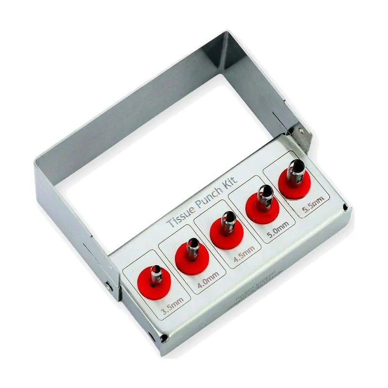 5pcs Tissue Punch Set Steel Holder