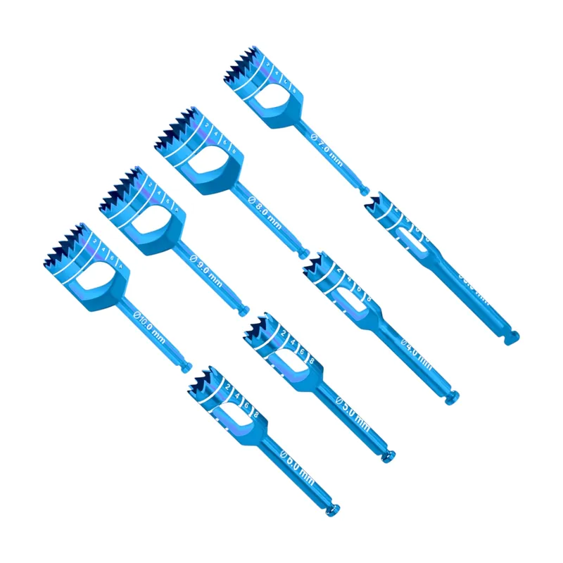8pcs Blue Trephine Set