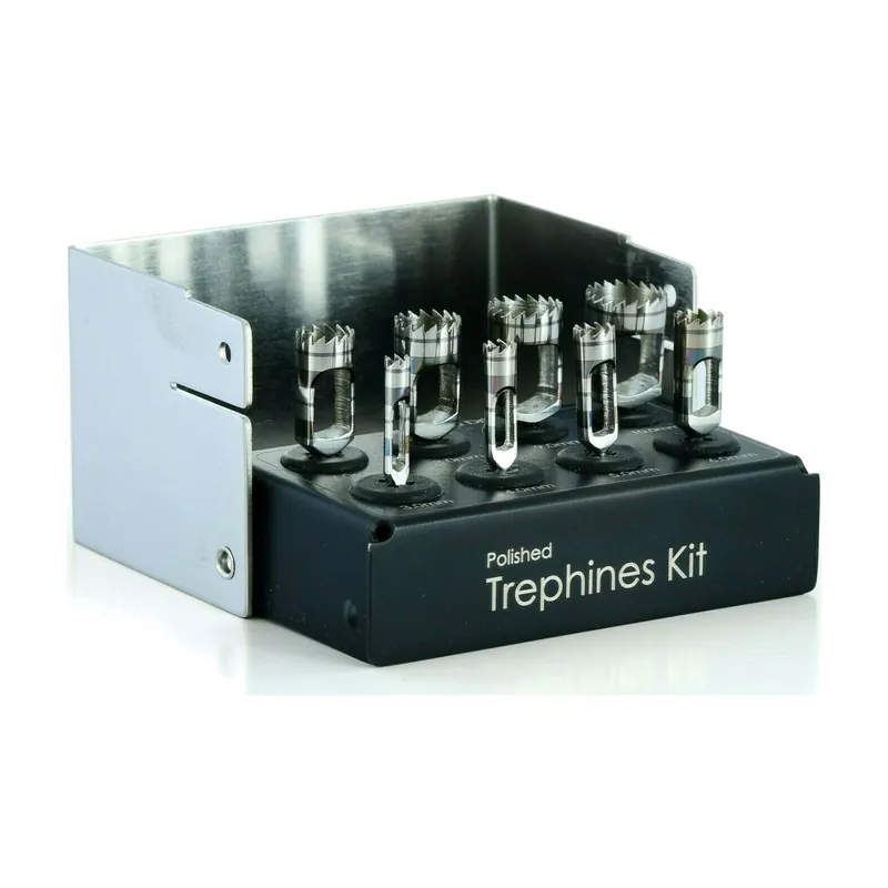 8pcs Trephine Set Steel Holder